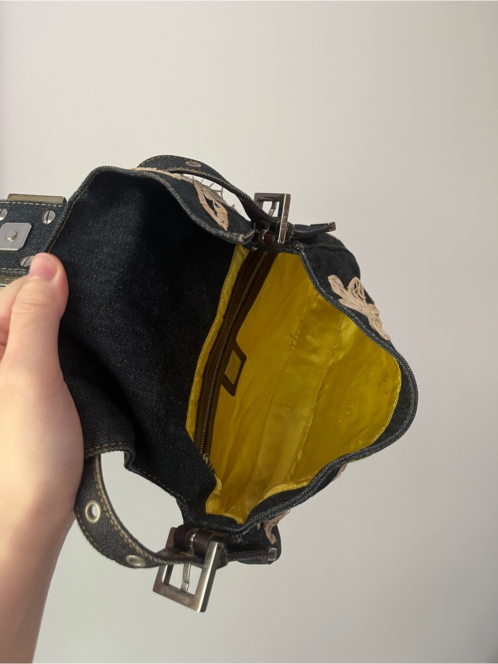 Fendi Baguette Denim Bag - Picture 8 of 16
